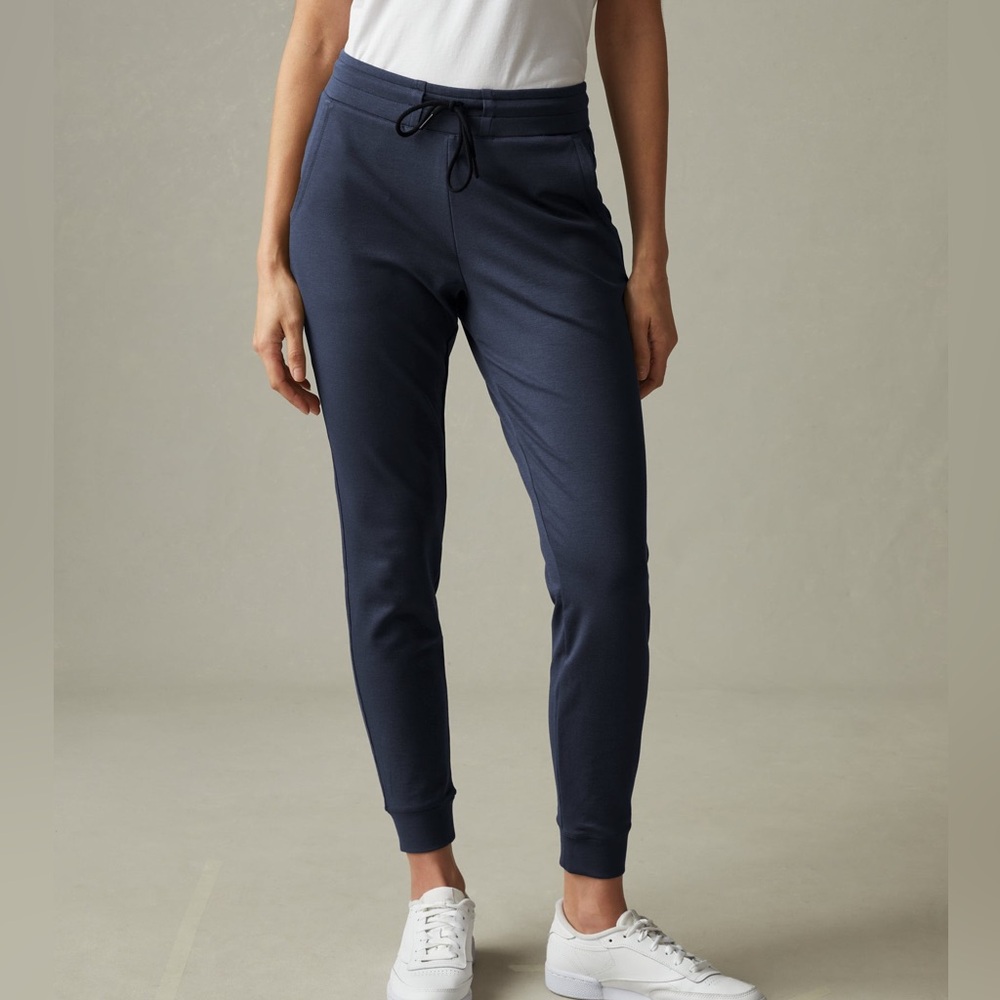 American Giant Navy Track Pants